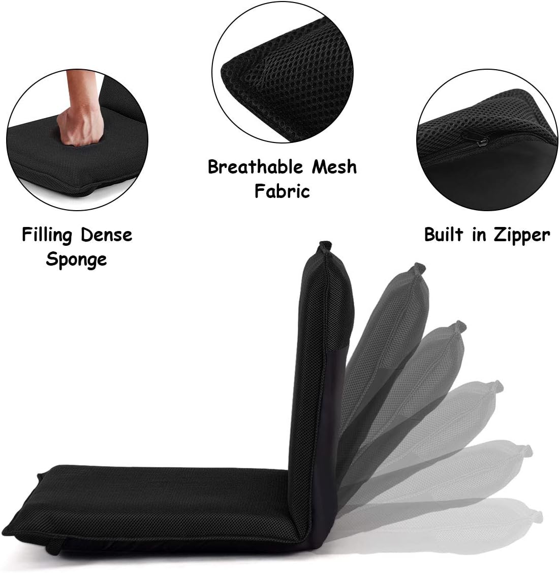 Mindful - Silla De Meditación Moderna | Silla De Piso Ajustable Con