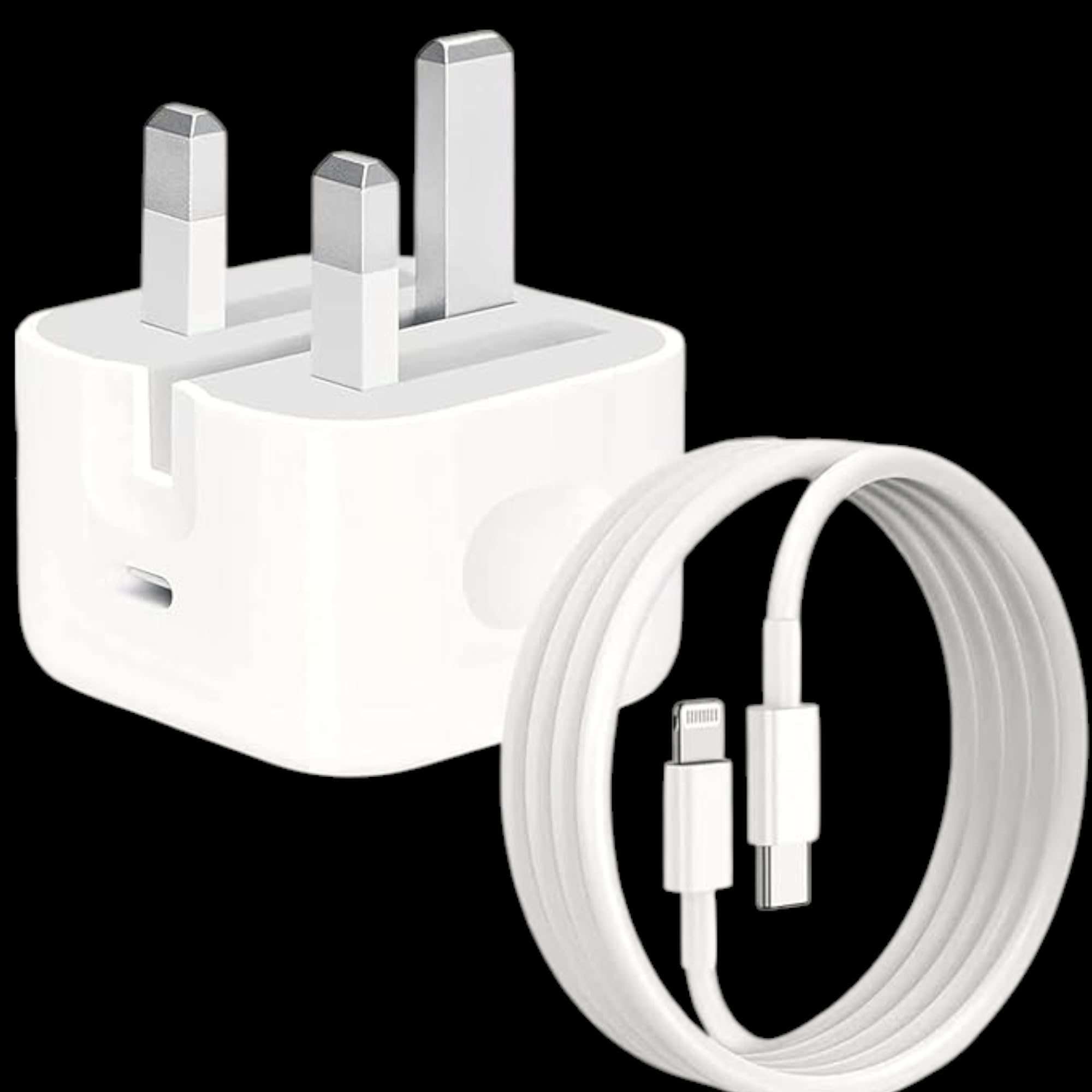 Phone Original UK-Type 3.pin Fast Charger for phone 16 charger, Phone 16 pro charger, Phone 16 pro max charger, Phone 15 charger, Phone 15 pro charger, 15 pro max charger Type C port