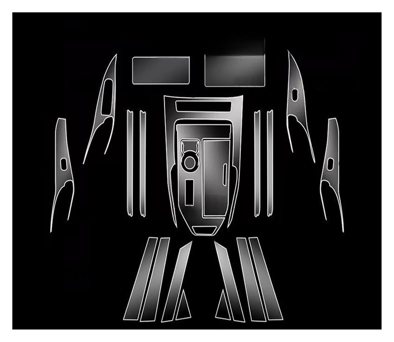 Película Protectora De TPU Panel De Navegación Híbrido para Ha&Val H6 2022-2024 Pegatina Antiarañazos para Interior De Automóvil Película Cuadro Instrumentos