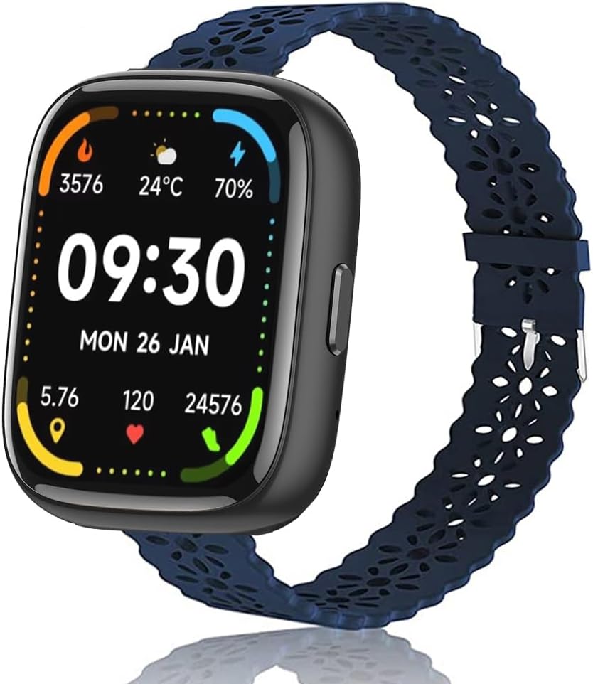 Compatible with Faweio Smartwatch Bands, Lamshaw 22mm Silicone Lace Replacement Straps Compatible for Faweio IDW13/IDW16/IDW17/IDW19/IDW21/IDW26/Smartwatch
