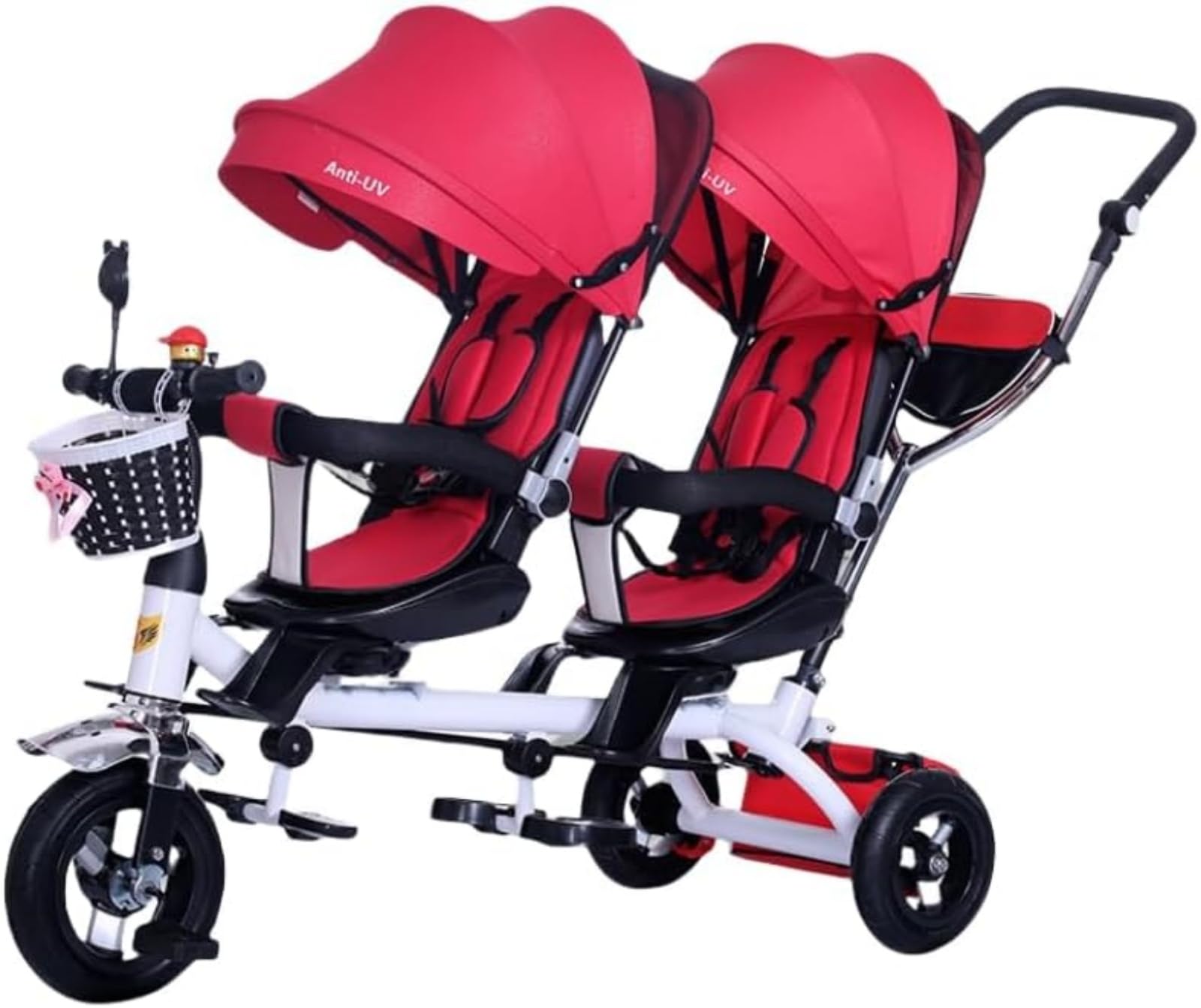 双子ベビーカー Amazon.co.jp: Deerou子供用三輪車ツインベビーカーダブルベビー