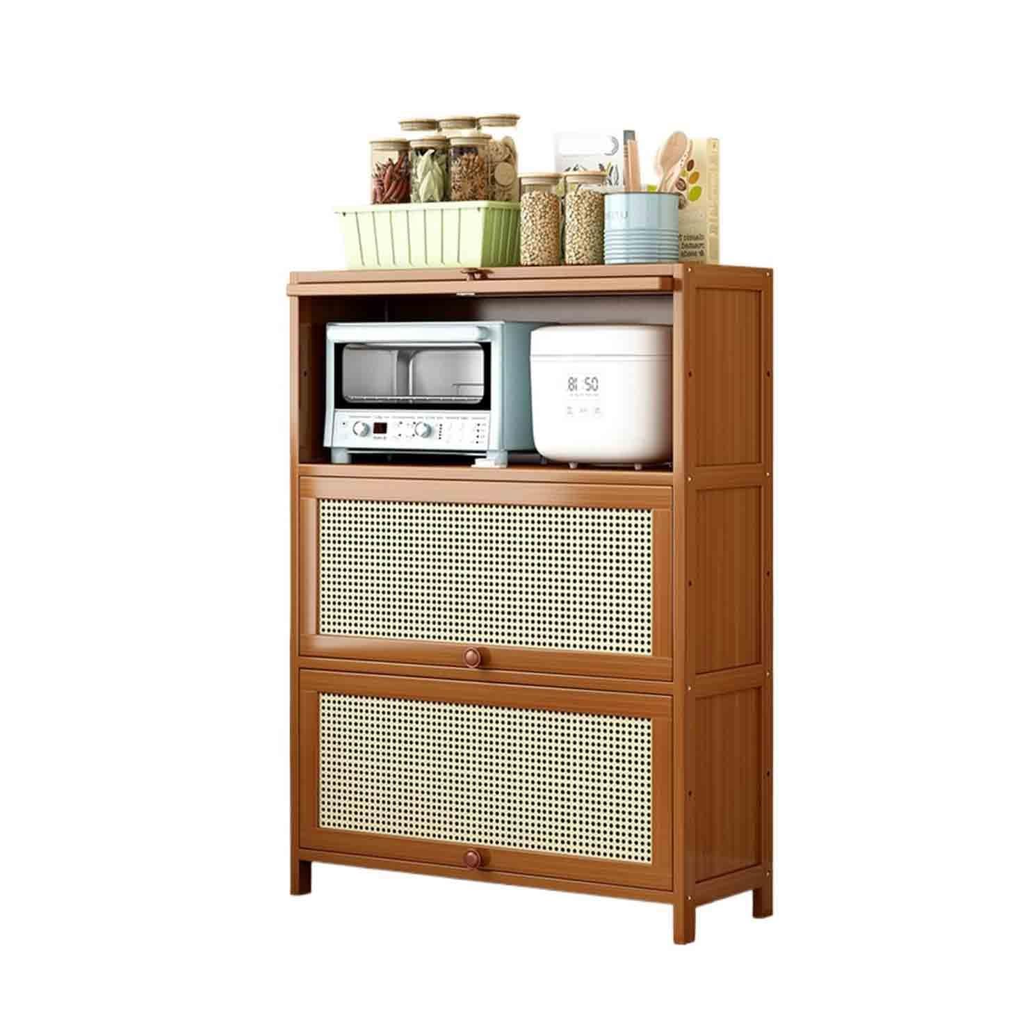 Mobile da buffet Brown 3-tier Kitchen Sideboard 80cm in Size Ingresso