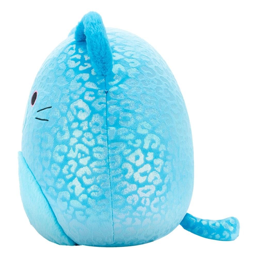 Squishmallows Sarge – Jaguar Bleu 30 Cm – Peluche Officielle Jazwares – Cercueil Le Radio Man – Ultra Doux
