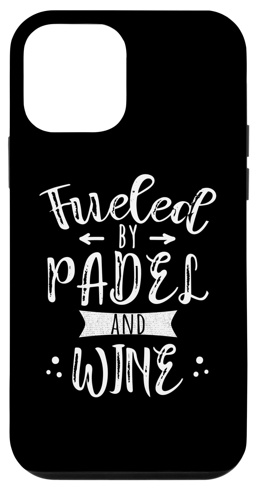 iPhone 12 mini Fueled by Padel & Wine Funny Gift Padel Lovers & Players Case