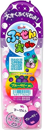 Lotte Fu Noodles Blueberry, 1.2 oz 35 g x 10 Packs