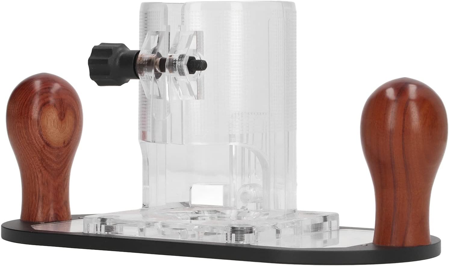 Woodworking Trimmer Base Protective Transparent Plastic Router Power Tool DIY Accessories for 65mm Trimming Machine Aluminum Alloy Acrylic Solid Wood