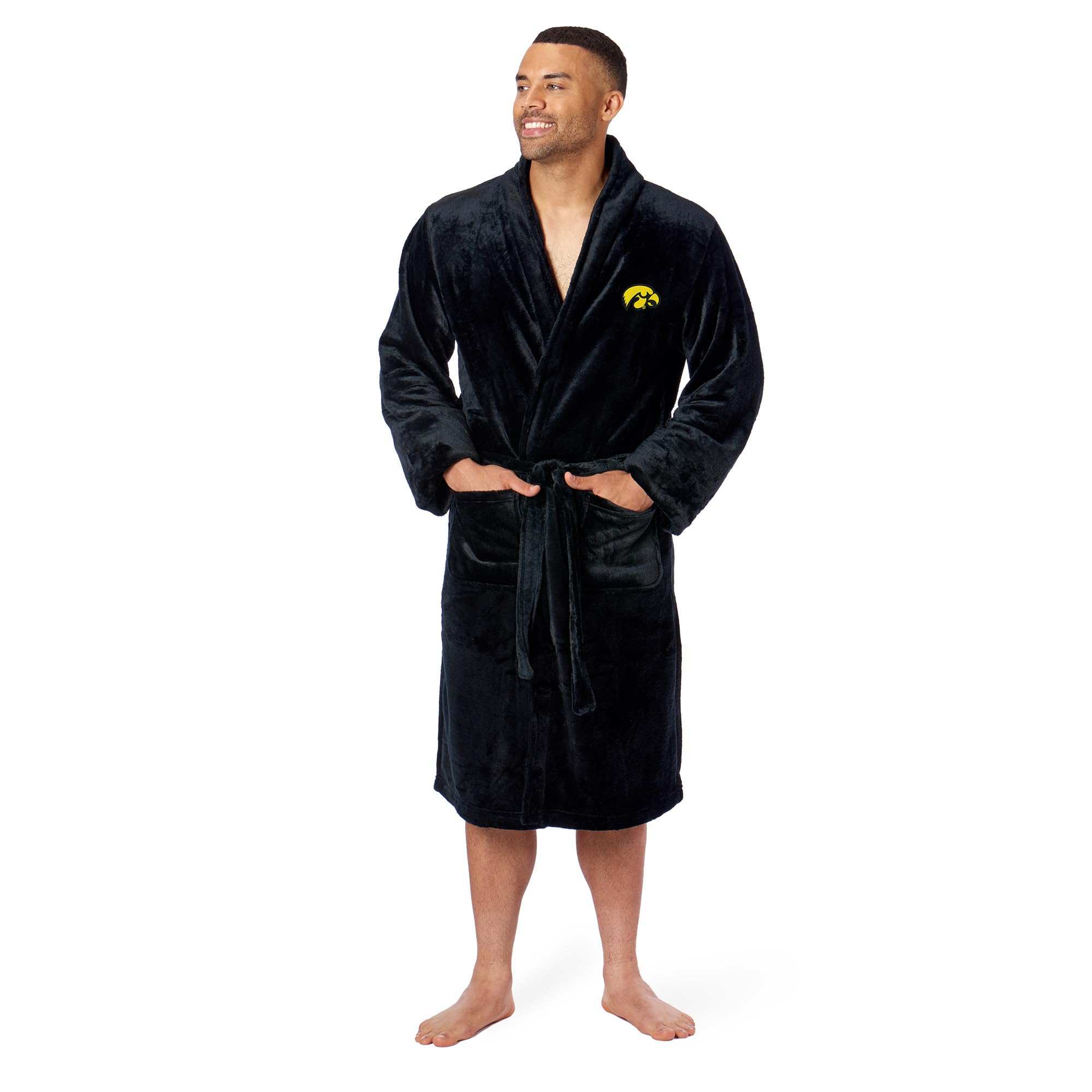 Northwest NCAA Adult Unisex Silk Touch Bathrobe Officially Licensed Loungewear Soft Plush Polyester