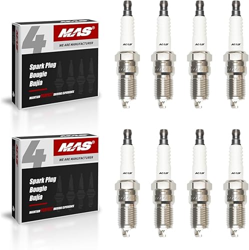 Miniatura 1 de MAS Set of 8 Iridium Spark Plugs SP479 Compatible with Ford E150 E250 E350 E450 Econoline Super Duty Excursion F150 F250 Mazda Replacement for