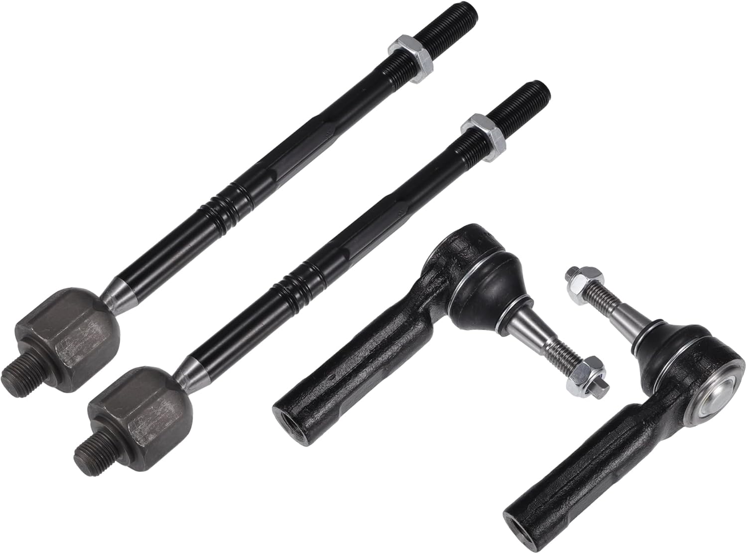 X AUTOHAUX 4pcs Front Inner Outer Tie Rod Ends Kit Suspension Steering Tie Rod End for Buick Verano for Chevrolet Cruze for Chevrolet Volt Drag Link No.EV800884