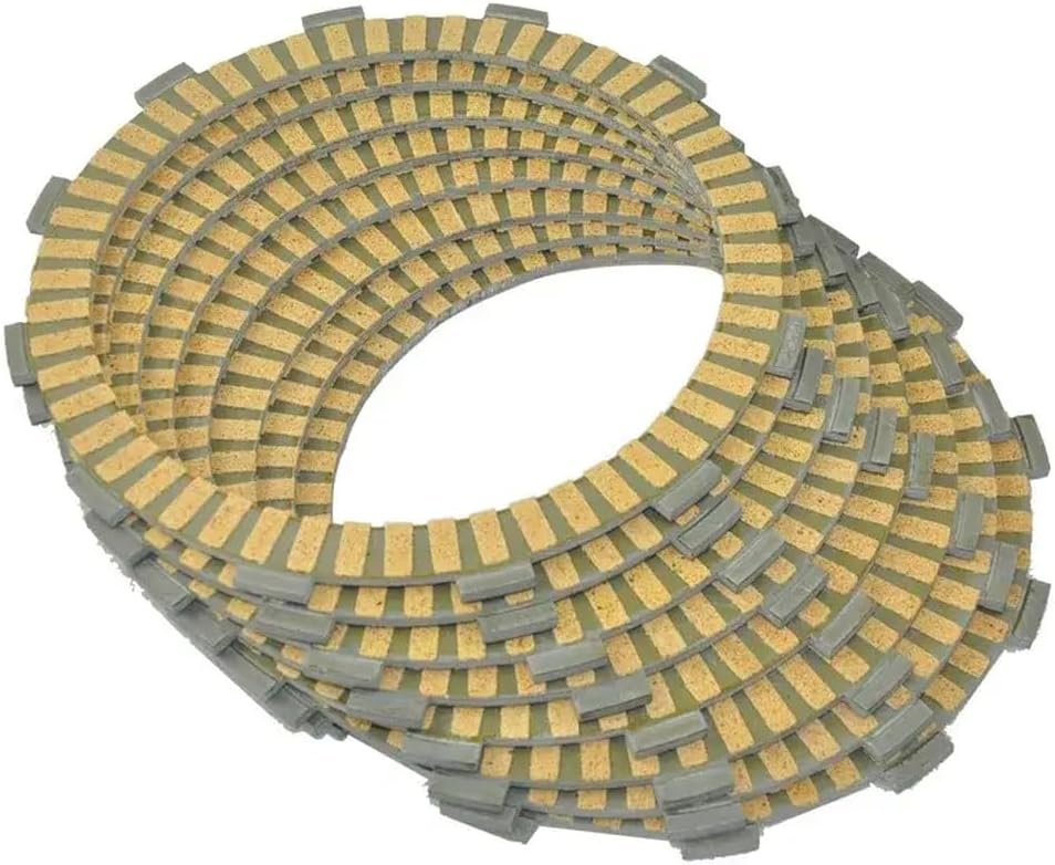 8PCS Motorcycle Friction Clutch Disc Plates 2.5mm Compatible With Automotive Motorcycle Parts VT1300CR CRA CS CSA CT CTA CX CXA VTX1300C VTX1300R VTX1300S VTX1800C