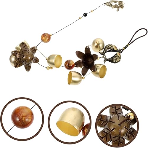Miniatura 9 de DOITOOL Antique Hanging Bell Wind Chime for Outdoor Patio Garden Decor Alloy Craft with Joyful Sound Retro Style Chinese Bell for Porch Window