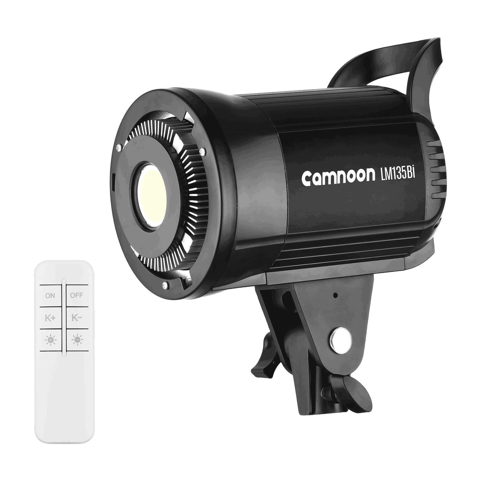 Luci Fotografiche Professionali, Camnoon Luce Video LED Portatile 135W da Studio 3000K-5600K con Attacco Bowens und Telecomando per Matrimonio/Streaming Live/Registrazione Video/Studio