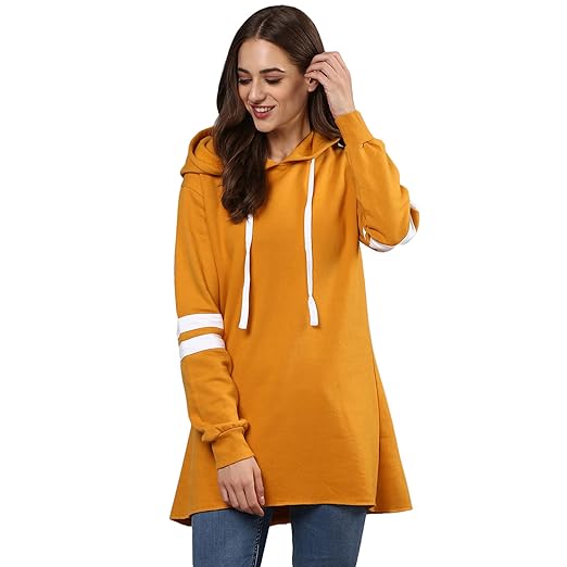 Women Solid Stylish A-Line Casual Winter Sweatshirts