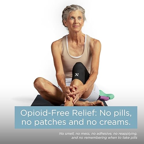 Miniatura 4 de NUFABRX Manga de compresión de rodilla para aliviar el dolor con infusión de medicamentos para hombres y mujeres con dolor de rodilla, artritis,