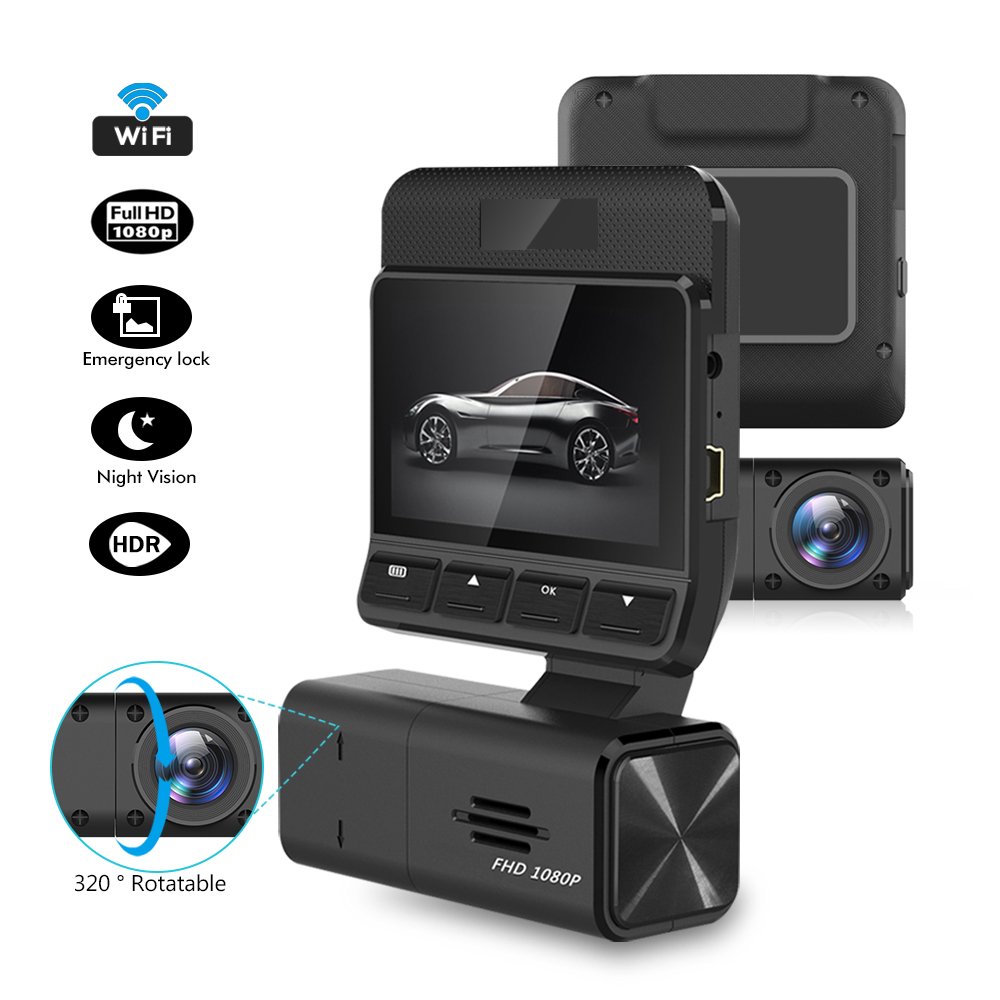 Buy WiFi Dash Cam, Wireless Dashboard Camera FUNANASUN Car DVR Driving Video Recorder Car