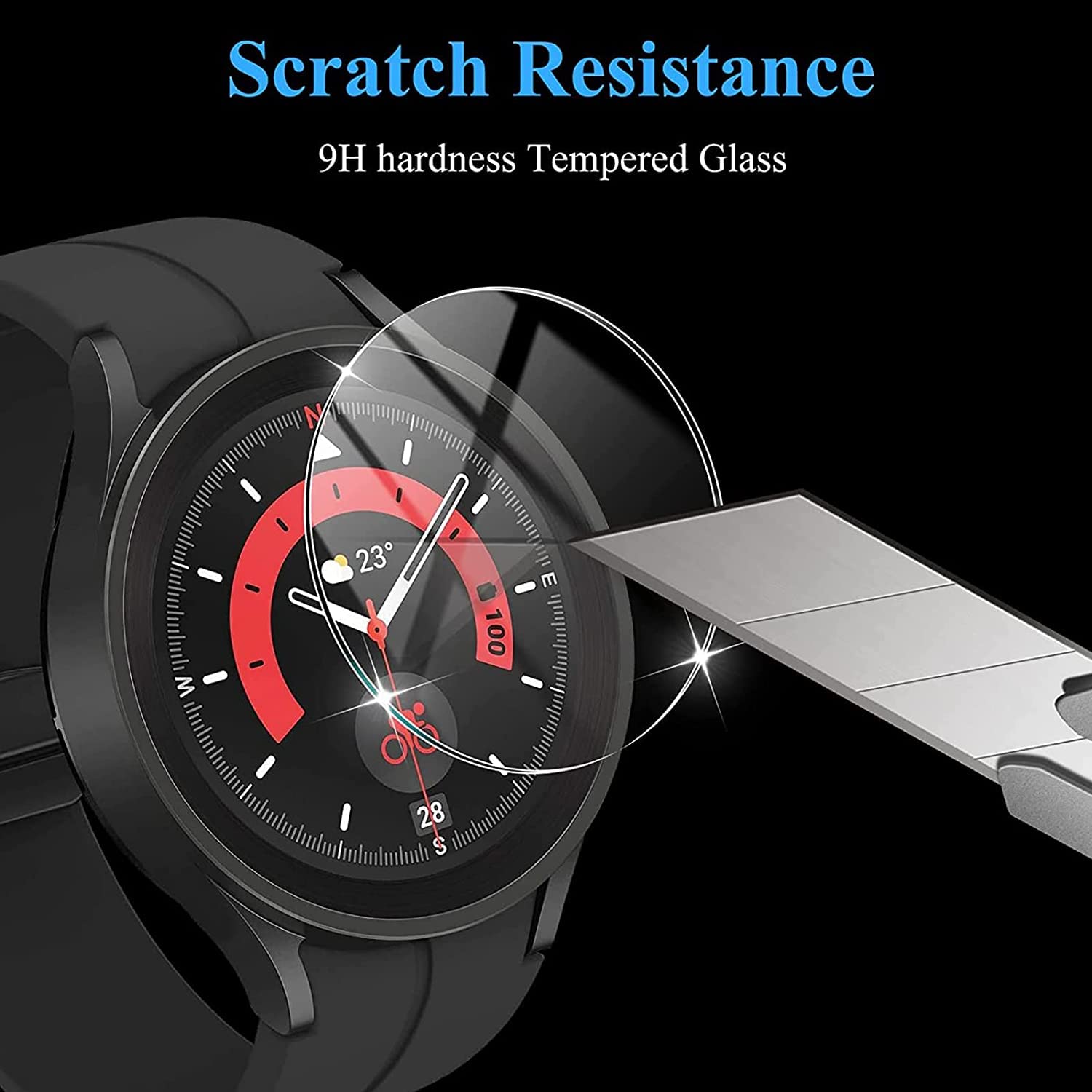 Blueshaweu 3 Pièces Protection Écran pour LIGE ST2 Verre Trempé,Protecteur D'écran Verre Trempé pour LIGE ST2 1.32 pouces Smart Watch