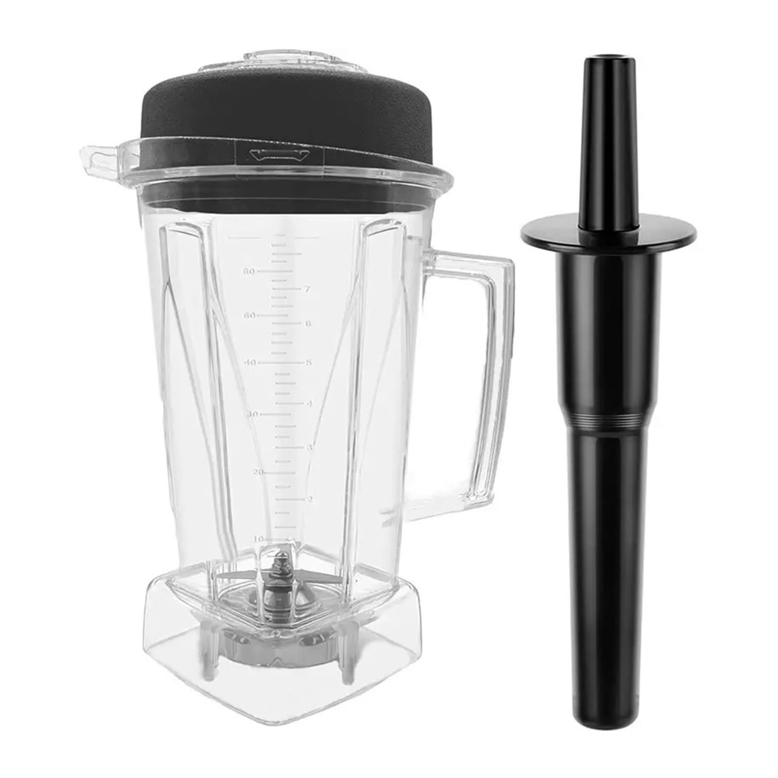 Contenedor de batidora de vaso transparente de 64 oz compatible con E310 y Pro 300