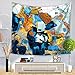 Produktbild kwpkh Aquarell Kunst Wandbehänge Psychedelic Tapestry Kits Strandtuch Wohnzimmer Schlafzimmer Dekoration Wandbild 75 × 90 cm E3