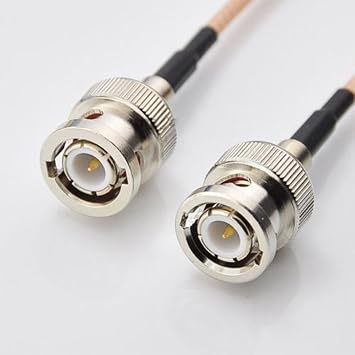 Generic 1 PCS 10 inch BNC Male Plug to BNC Male Plug Jumper Pigtail Cable RG316 25cm 10''