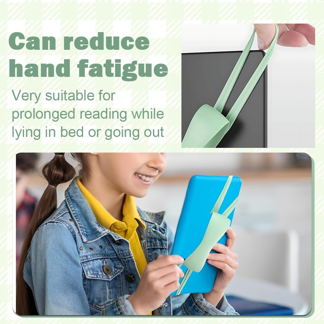 Supporto per Lettura a Letto Antiscivolo 6-8" Universale in Silicone per Kindle eReader Tablet