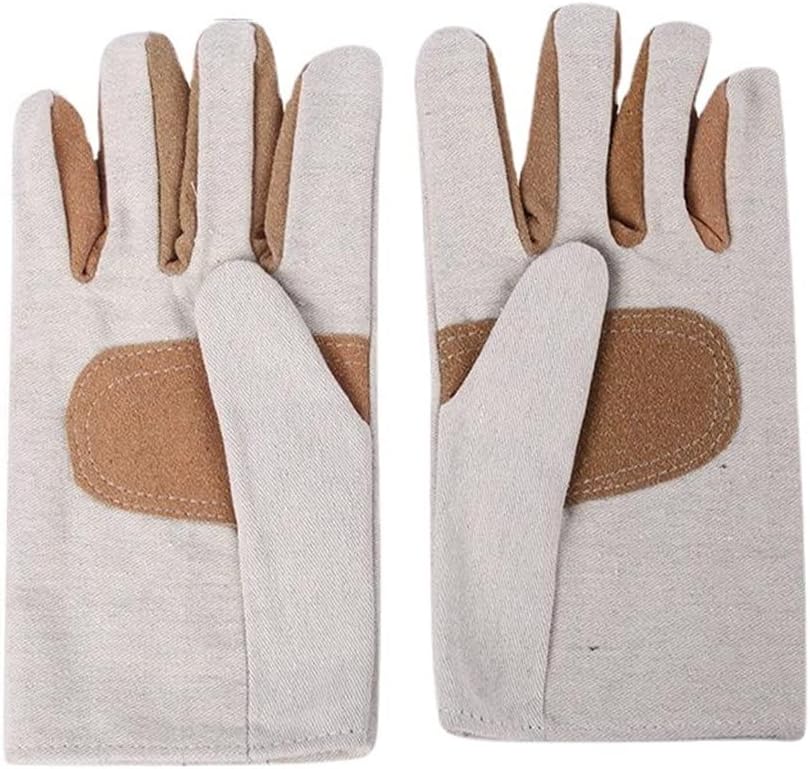 Work Gloves Leather Workers Welding Anti Scalding Safety Protection Garden Wear-resistant