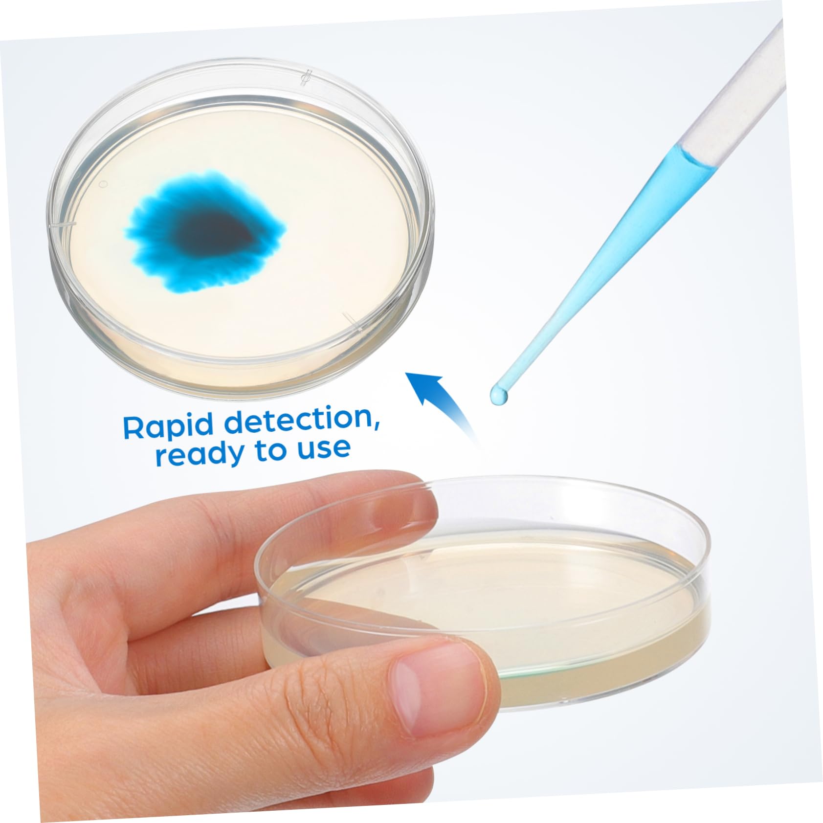 SOLUSTRE 20 Piastre Agar Nutritivo Pronte da 7cm per Esperimenti Scientifici in Laboratorio, Facilmente Trasportabili con Agar per Coltura Veloce di Microorganismi