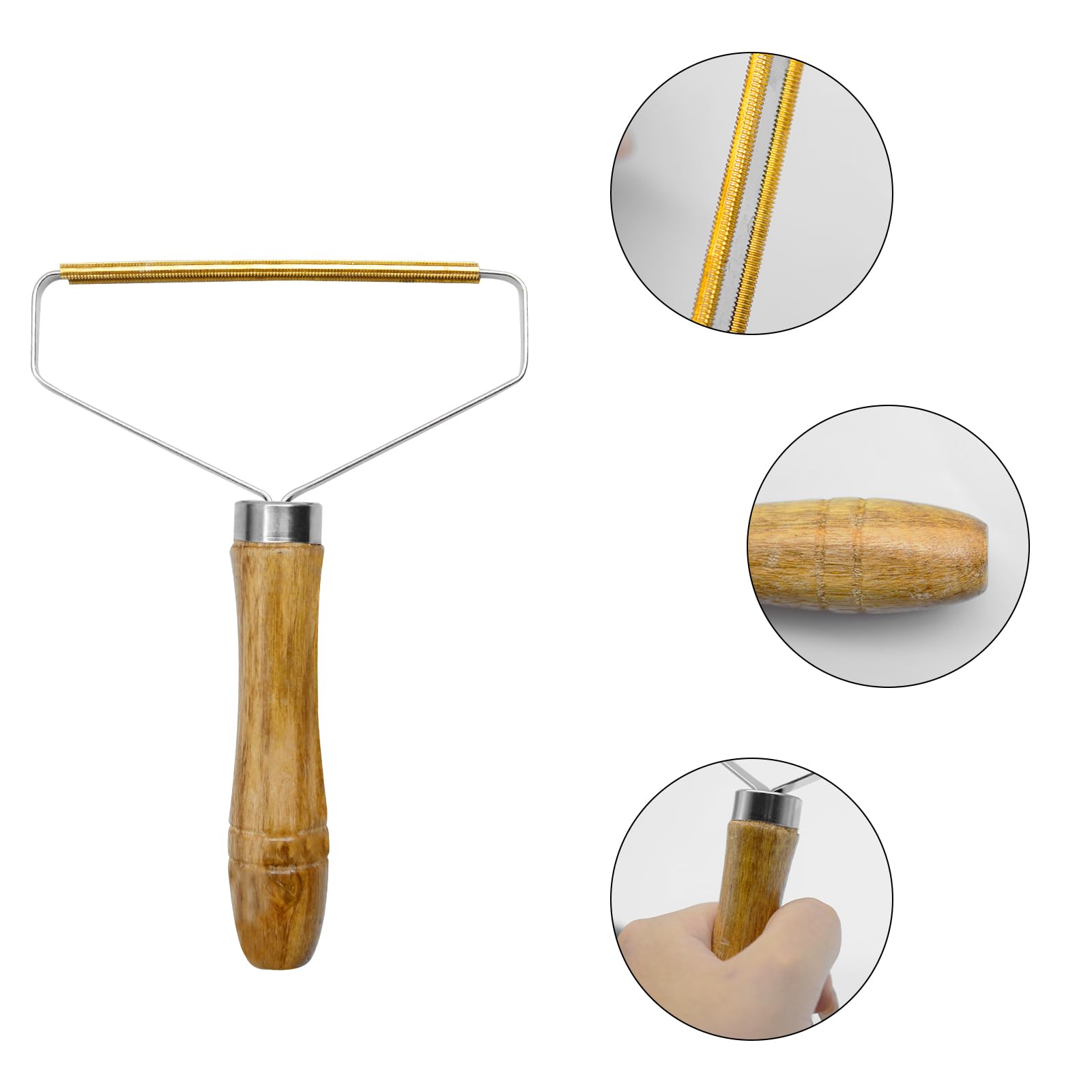 Pumuky Manual Pile Razor, 2pcs Ramasse Poils, Coupe Brosse Anti Poils Brosse Anti Poils Chien Chat Animaux Portable Lint Remover pour Clothes, Sofas, Carpets