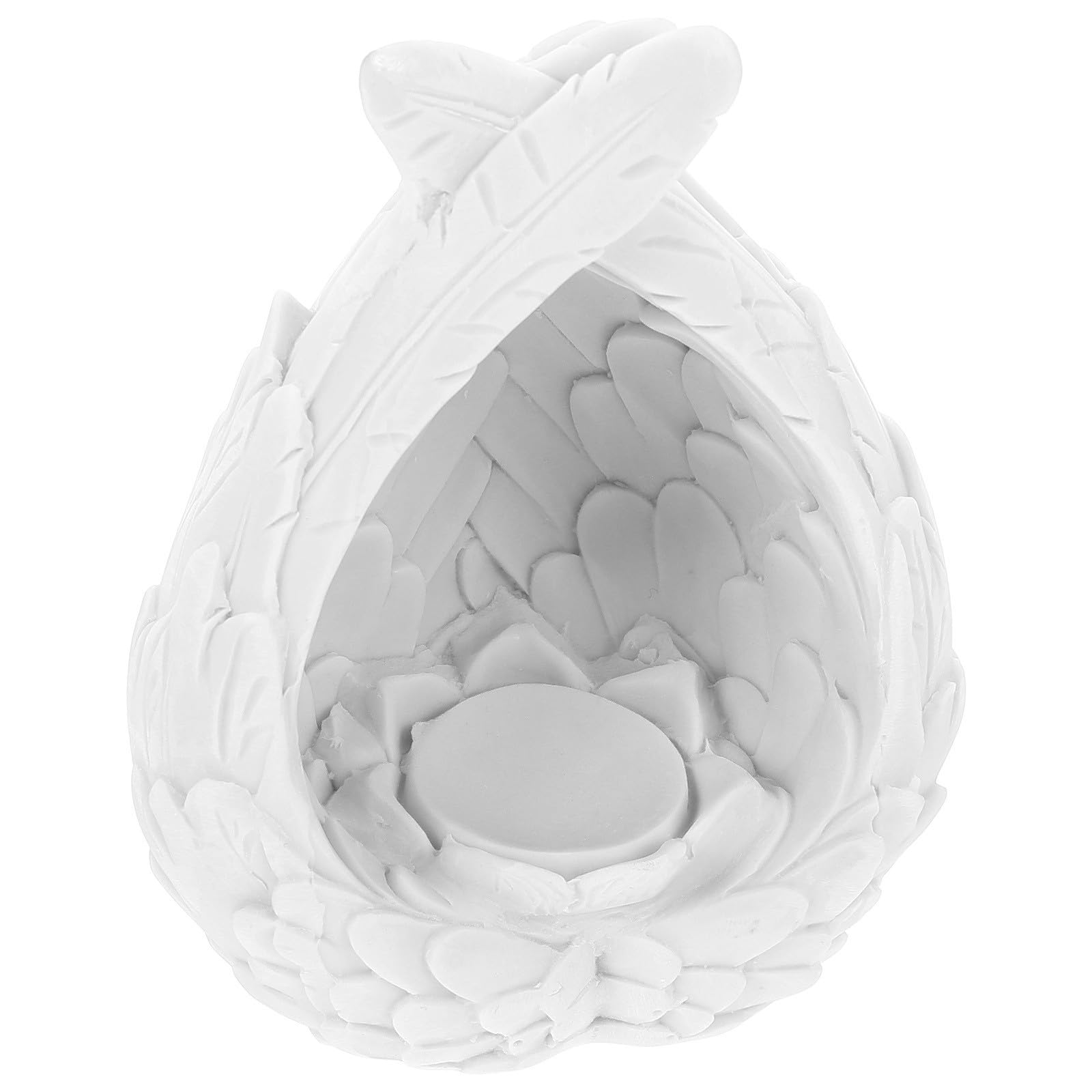 Bandeja para llaves de plumas blancas para decorar el recibidor y la cocina