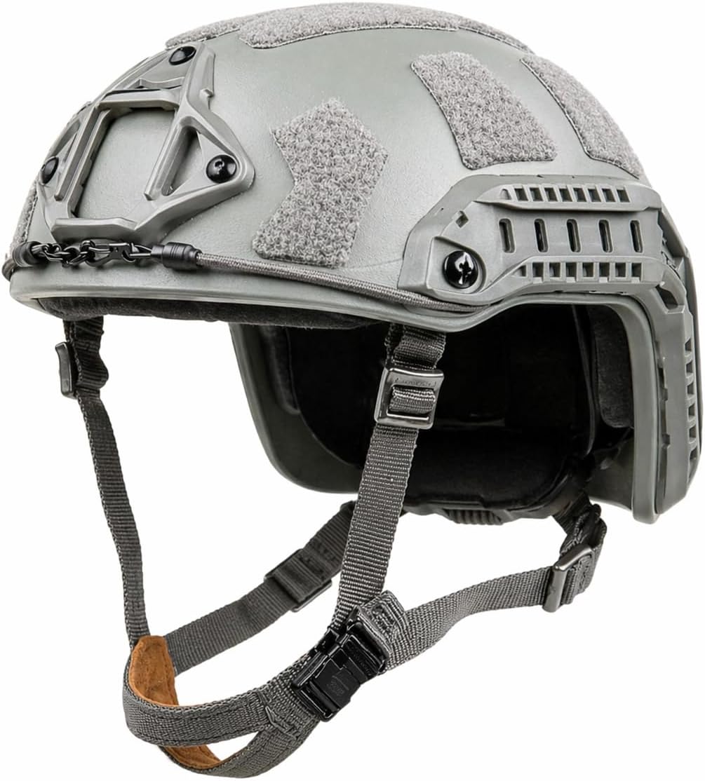 DLP Heavy Duty I Tactical Helmet I Accessory Rail I Adjustable I High-Cut