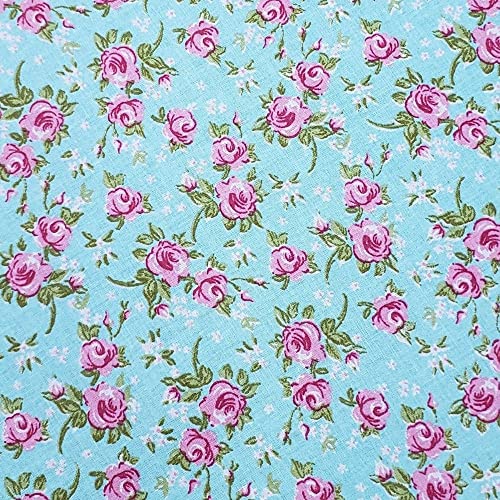 Maison Charlô | Set Of 4 Round Placemats Covers Romance Flower Cloth 14" Dia Cotton | Dining Table Decor, Home Decor | Washable Heat Resistant For Parties, Kitchen Table | Blue #TOP4