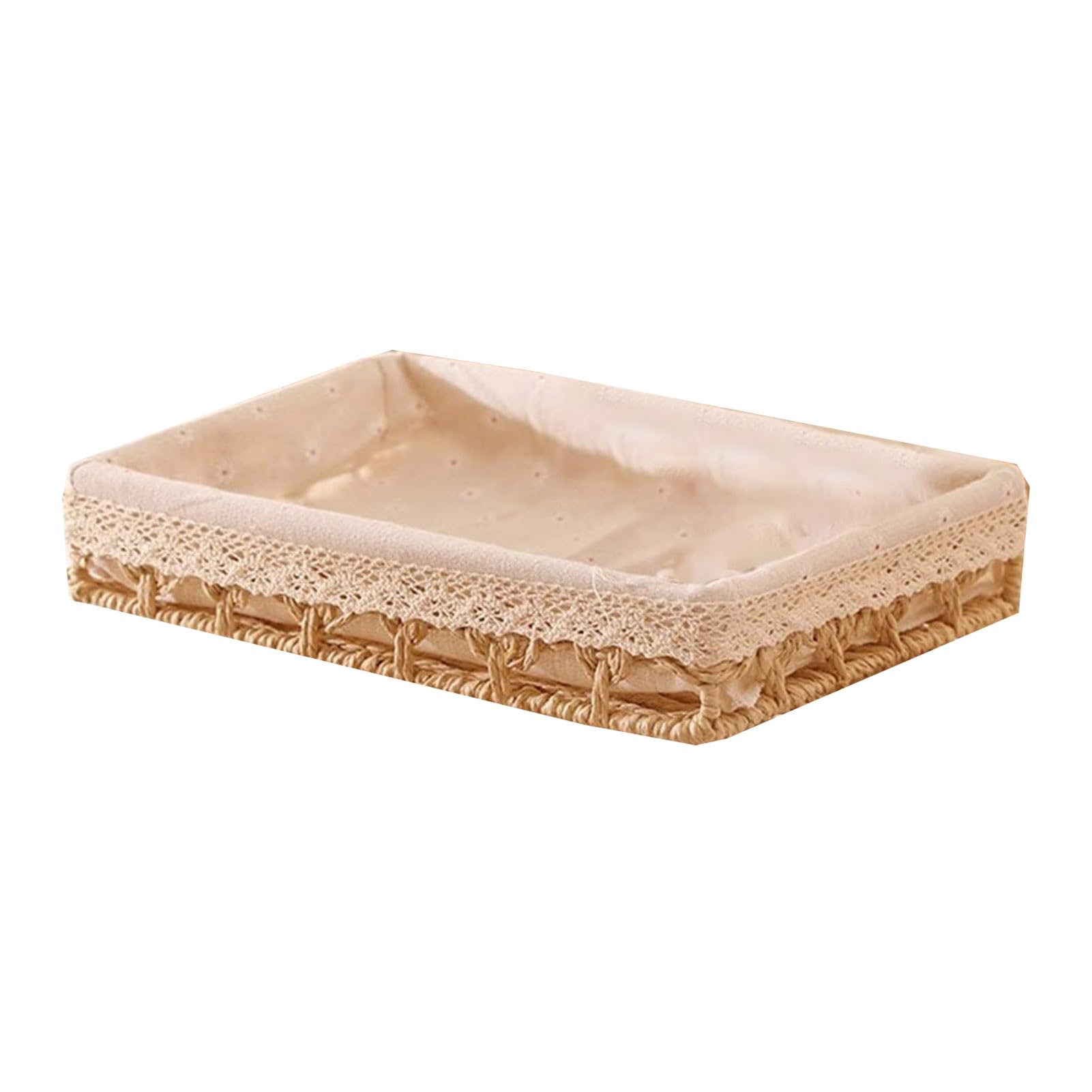 Storage Basket with Washable Liner, Durable Iron Frame Organizer