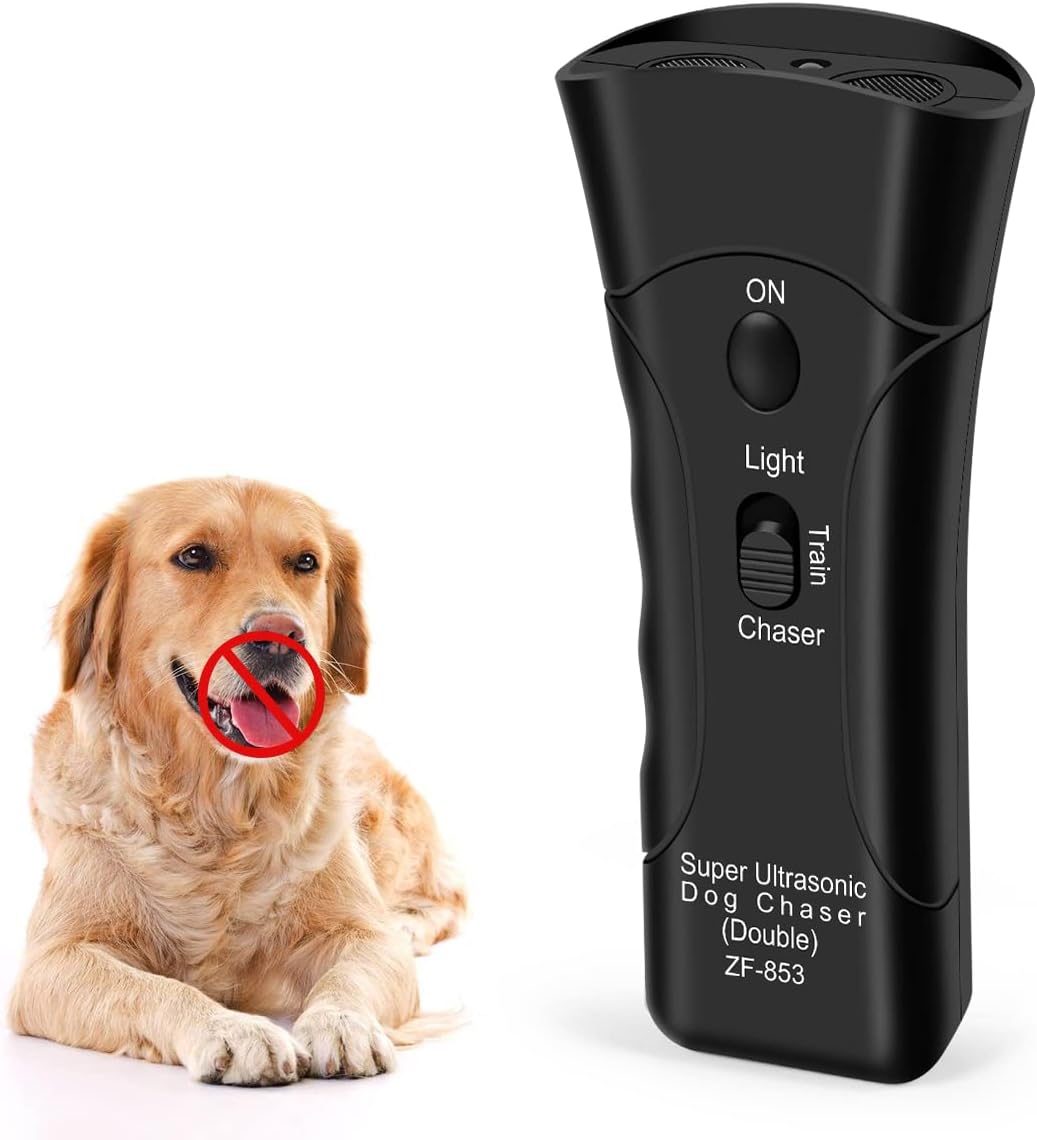 Innefier Anti Barking Device Ultrasonic Dog Deterrent Handheld Dog