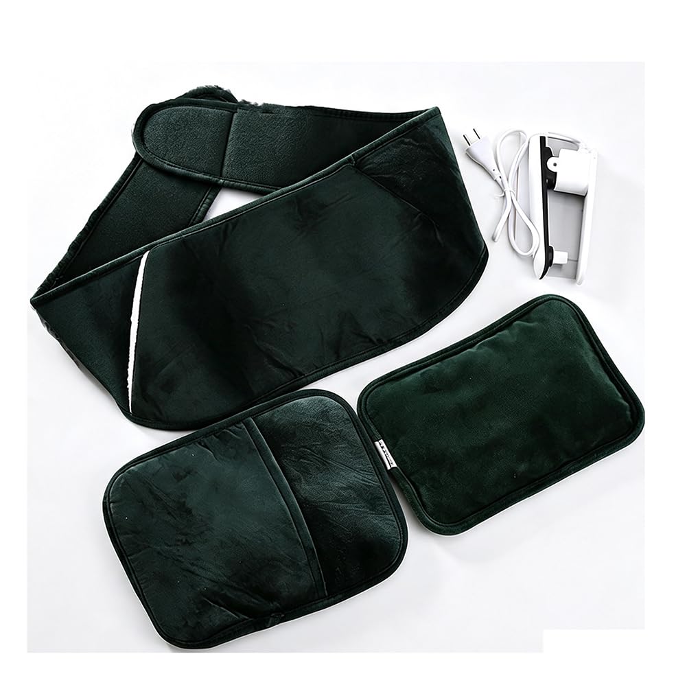 Bolsa de agua caliente eléctrica recargable con cinturón y funda suave | Mini bolsa de agua caliente eléctrica portátil,automático de temperatura,cólicos menstruales,durante el invierno