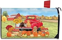 Vista 14 de Briarwood Lane Harvest Bridge - Cubierta magnética para buzón de otoño, estándar de otoño