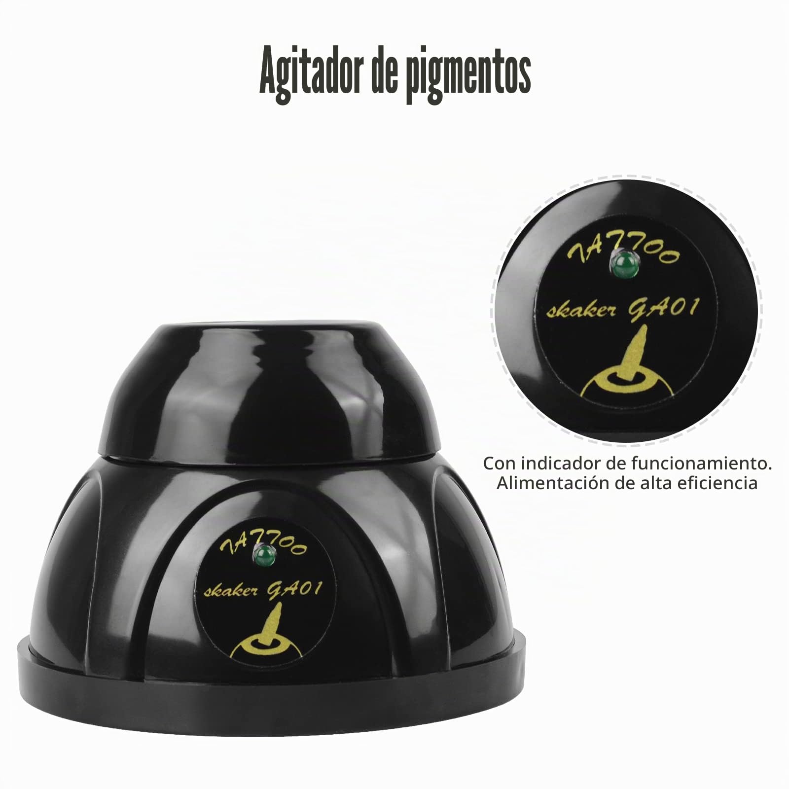 Agitador Vortex, agitador de pintura para estudios de uñas, pintores y aficionados, potente mini agitador con 5200 RPM, mezclador de vórtice mini multiusos, mezclador eléctrico de pigmento e tinta