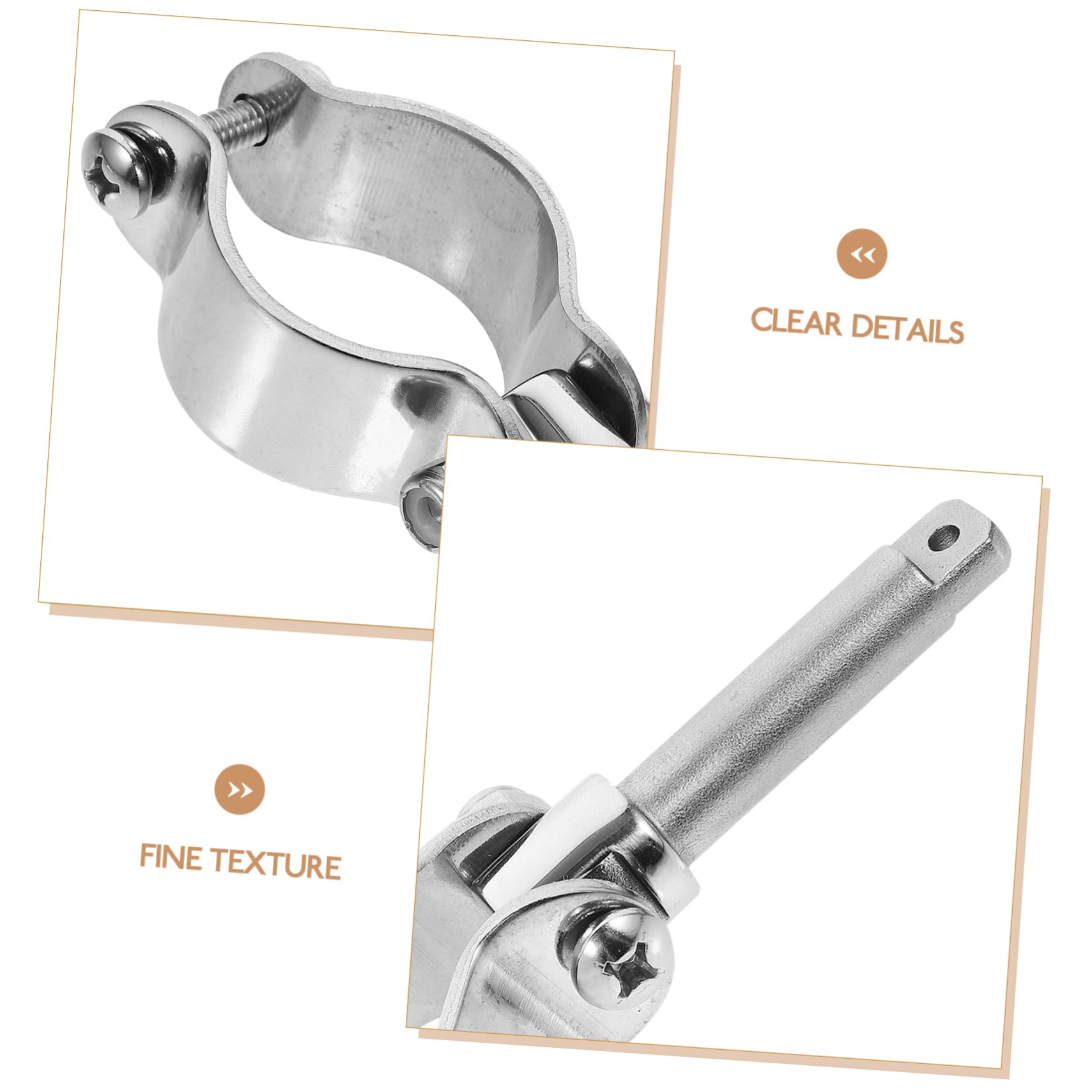 BESPORTBLE Holder for Kayak Stainless Steel Mount Canoe Accessory Lightweight Design Easy Installation