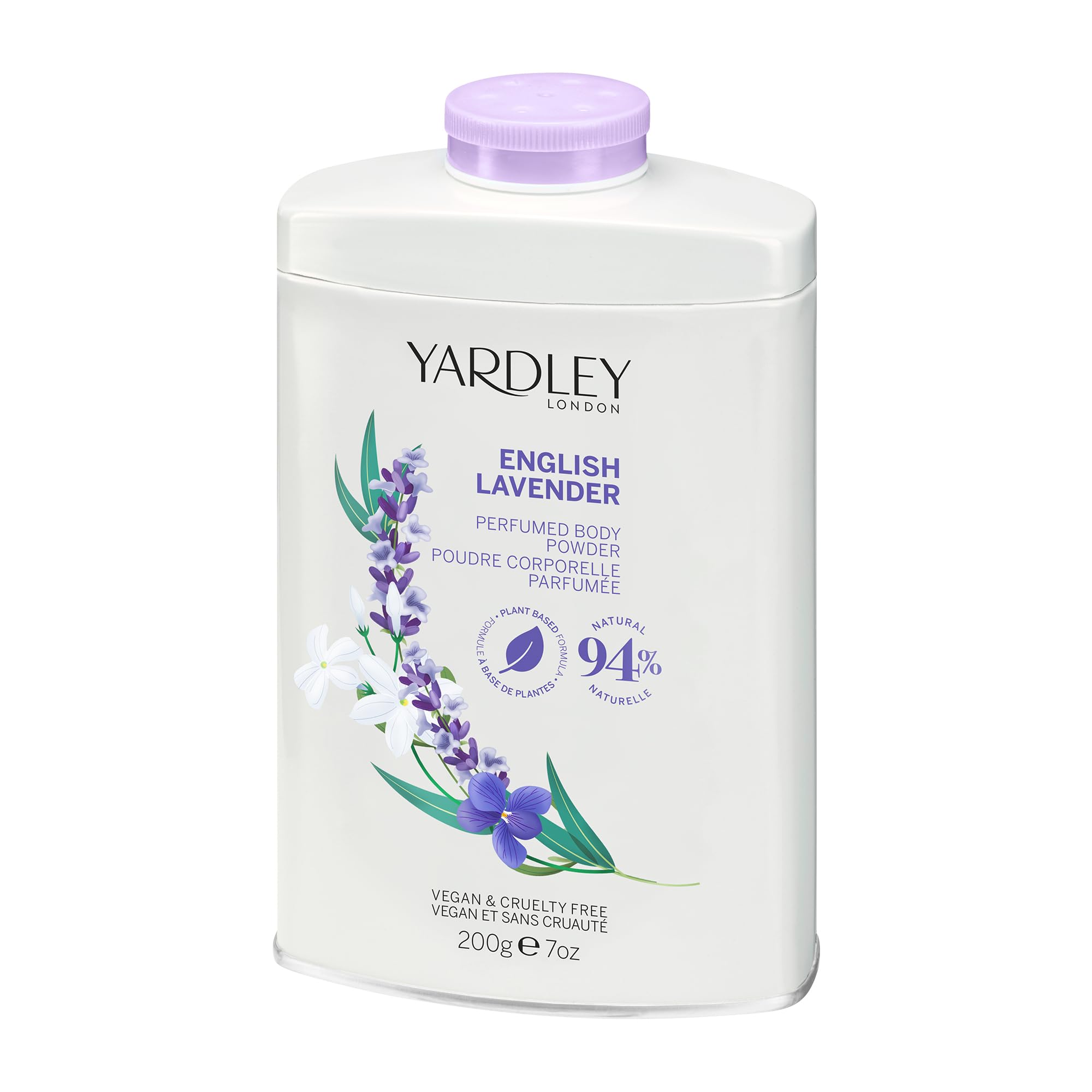 Yardley English Lavender Perfumed Body Powder, English Lavender Dusting Powder 200g, White, 200 g (Pack of 1) - Image 2