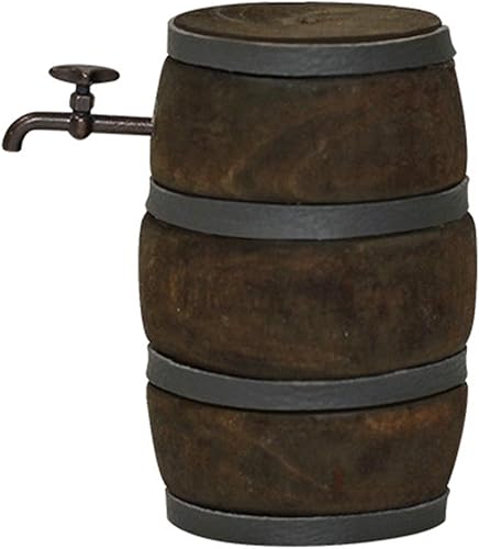 Mini barril de vino exquisita artesanía miniatura madera barril de vino tinto divertido A