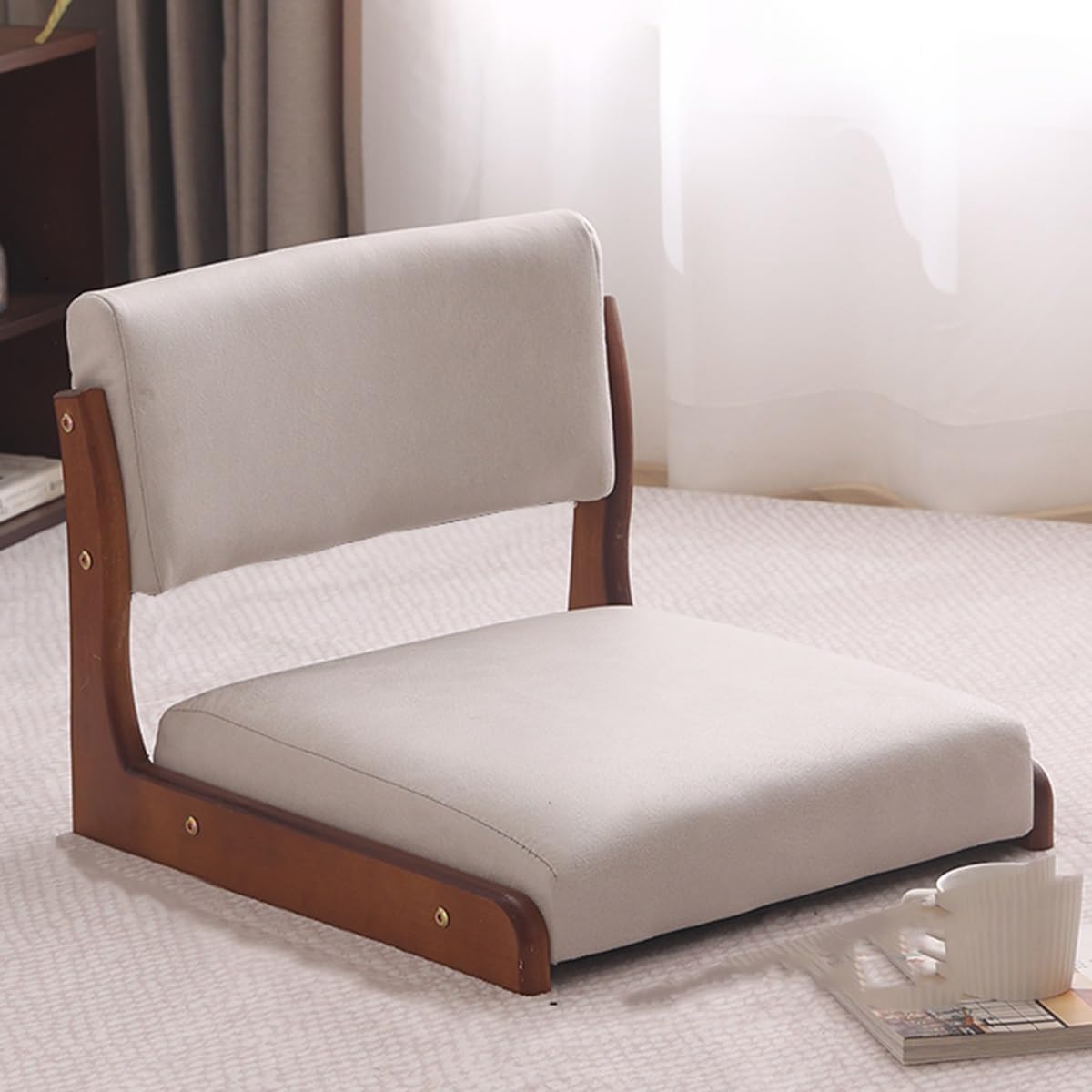 Chaise de sol avec support dorsal réglable pour soulager le mal de dos par terre