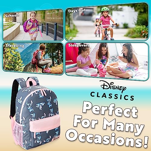 Miniatura 4 de Disney Mochila Niña - Mochila Escolar Niña Infantil Escolar Con Espalda Acolchada Y Cintas Ajustables Mochila Colegio Niña Con Bolsillo Frontal Y Lateral Azul Rosa