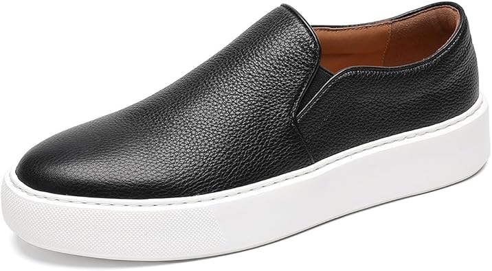 Loafers for Men - Genuine Leather Slip-On Loafers with Cloud Comfort | Cushioned Dress Shoes for All-Day Wear