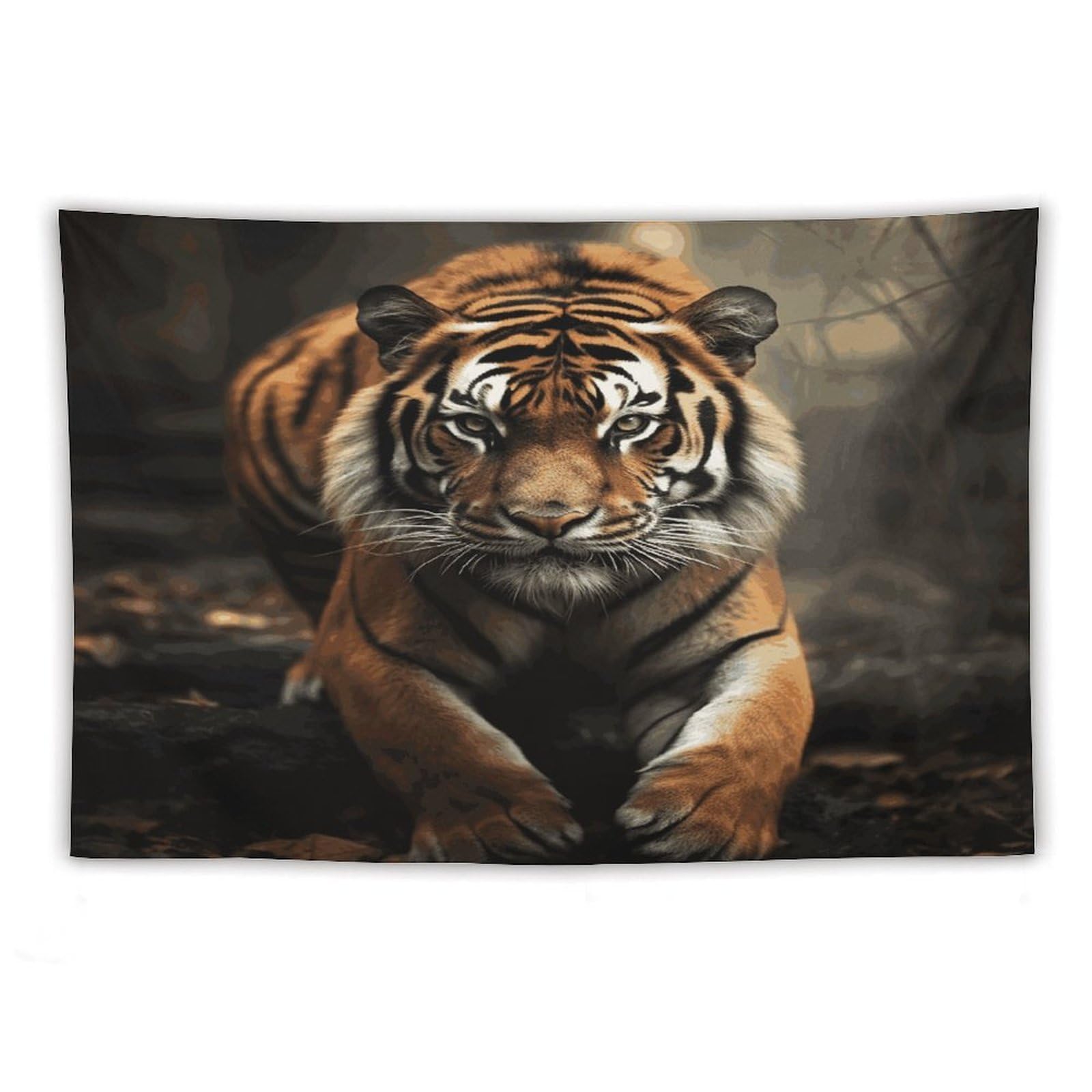 LDGSUPH Wild Animals Tiger Tapestry Wall Hanging Decor Anti-fading Aesthetic Wall Tapestries Fashion Wall Blanket Decor Modern Wall Art Tapestry for Bedroom Home Decor 40"x60"