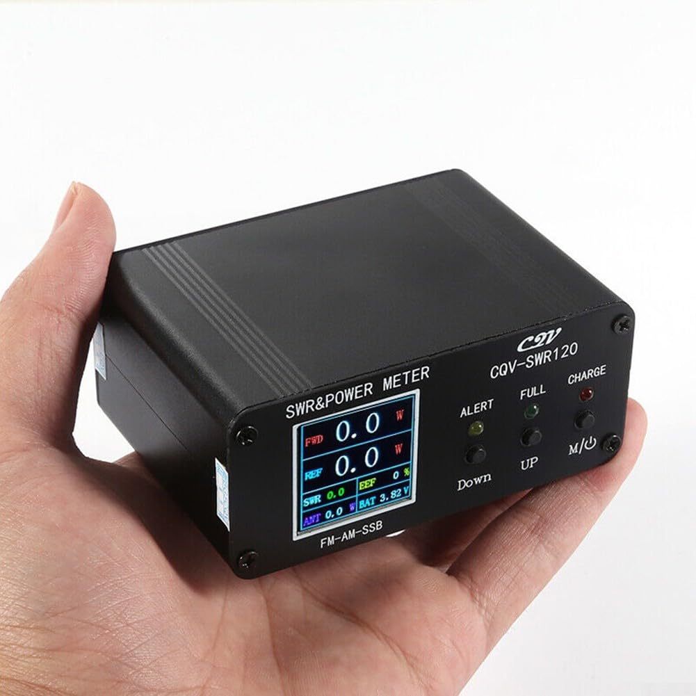 Compteur de puissance numérique VSWR 120 W, CQV-SWR 120 mètres avec écran couleur HD, démarrage automatique et protection contre les sous-tensions de la batterie
