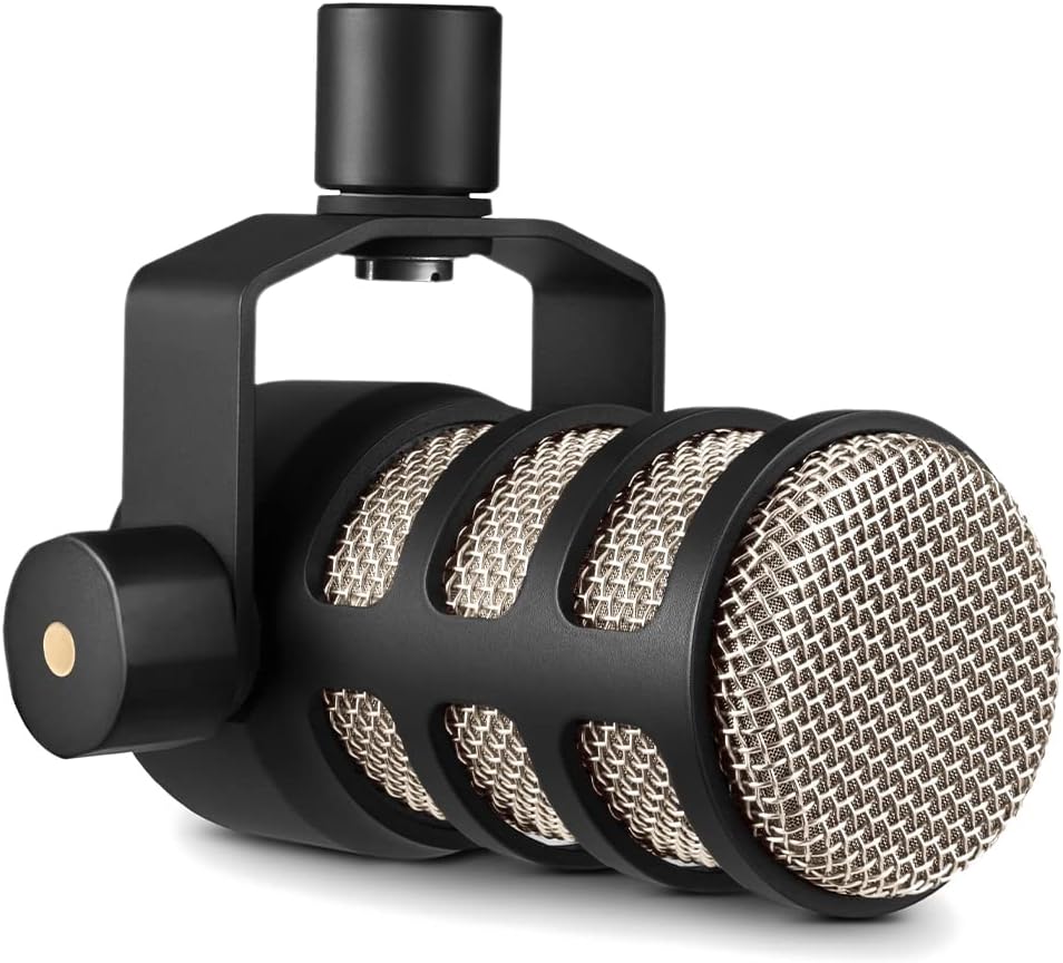 RØDE PodMic Cardioid Dynamic Broadcast Microphone — XLR Output, Requires Audio Interface (RØDECaster, AI-1, or similar). For USB Plug-and-Play, see PodMic USB. | Requires Audio Interface (RODECaster, AI-1, or similar). For USB Plug and Play, see PodMic USB