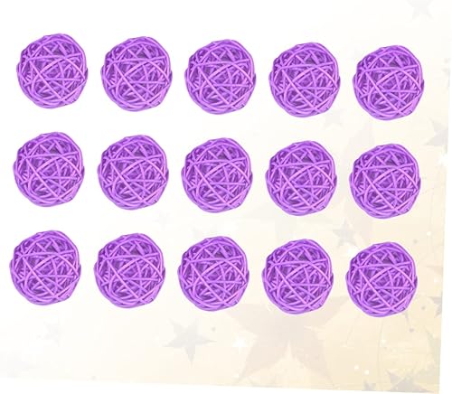 Miniatura 3 de COHEALI Bolas de vid, 15 unidades, decoración de bolas de ratán, adornos para colgar en la pared, para el hogar, oficina, café