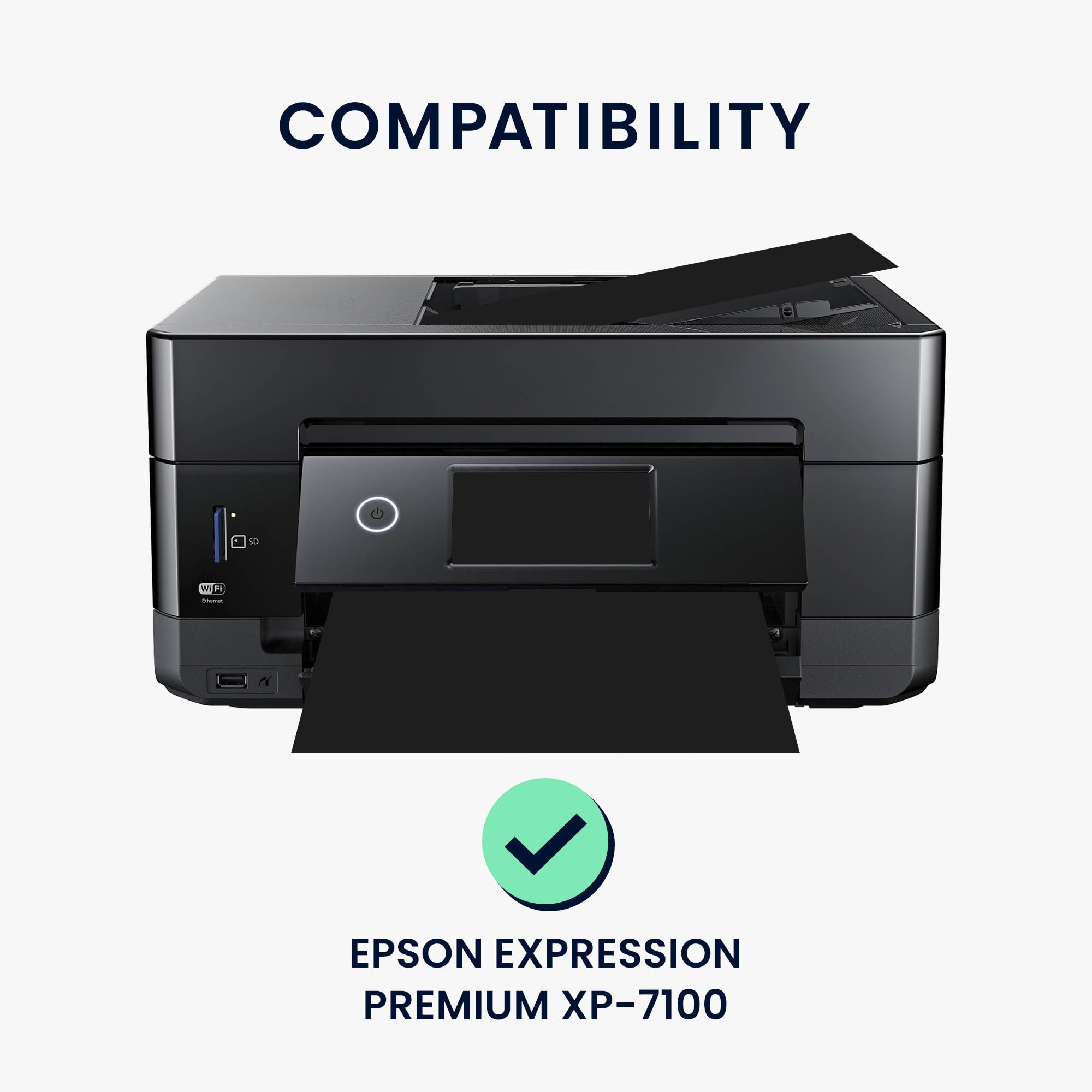 kwmobile Osłona przeciwpyłowa kompatybilna z Epson Expression Premium XP-7100 - etui na drukarkę, pokrowiec ochronny z tkaniny, ciemnoszary