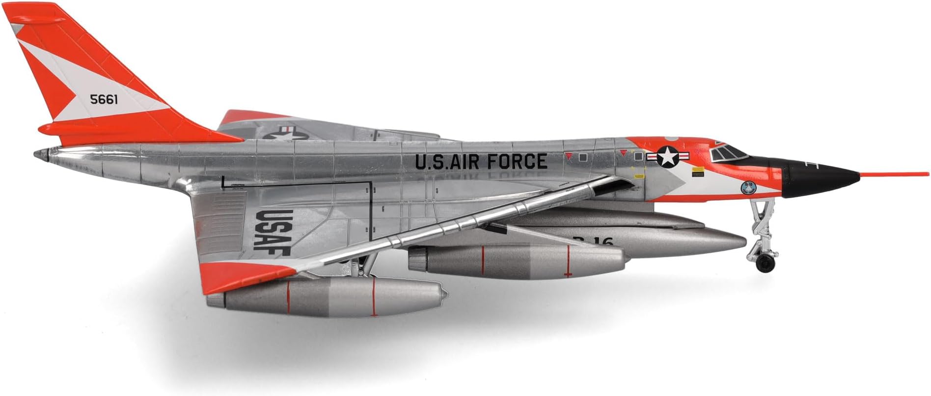 573160 Military, U.S. Air Convair XB-58 Hustler-B-58 Test Force, 1940, Scale 1:200-Model, Collector's Aircraft, Miniature Decoration, Army Plane Made of Metal Model, 1:200