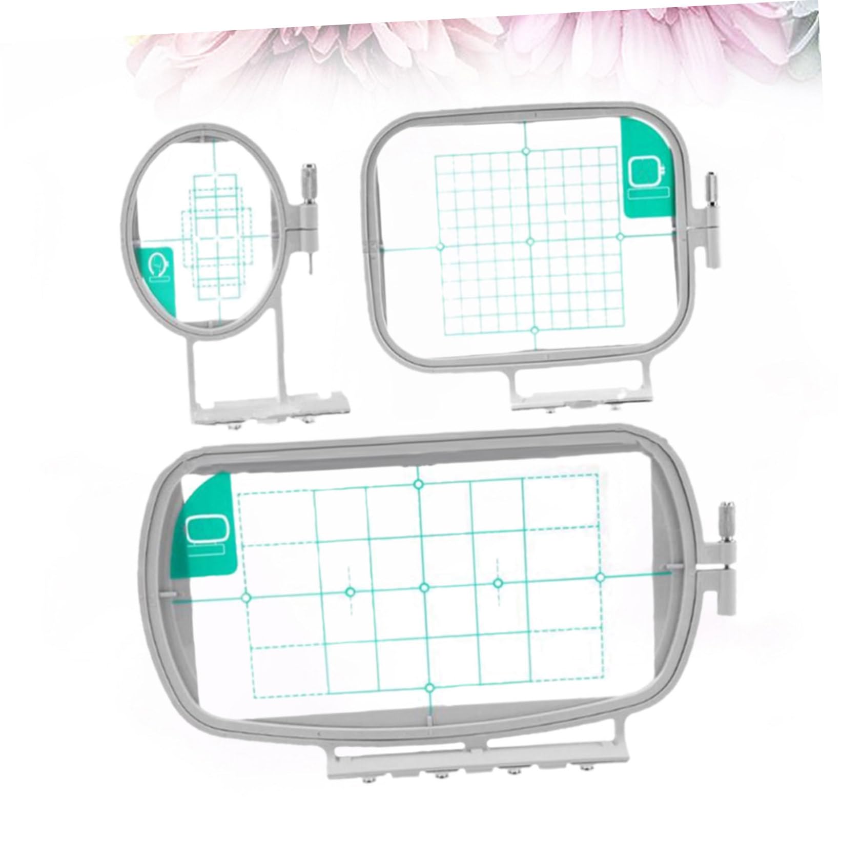 SHINEOFI 3piezas Bastidor De Bordado Para Máquinas De Bordar Sed Lbprw Juego Completo Para Costura y Bordado Casa