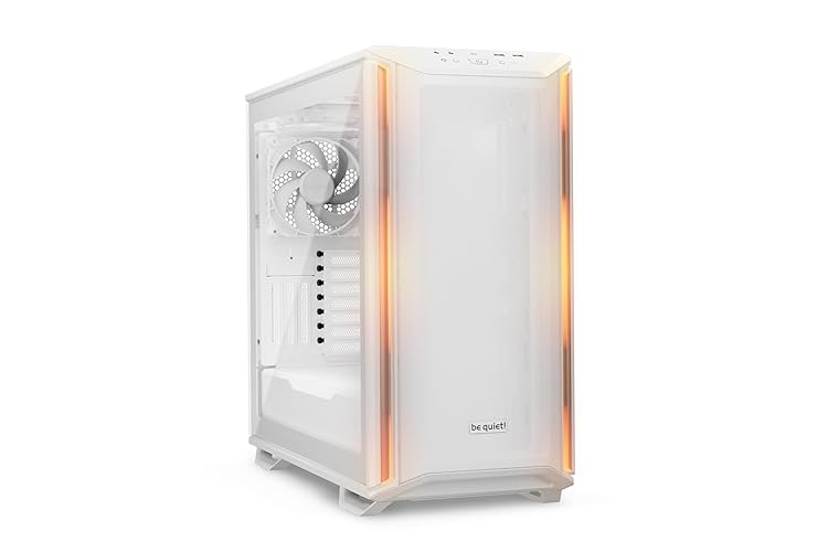 be quiet! Dark Base 701 | Midi Tower PC Case | Mesh Front | Airflow Optimized | 3 Pre-Installed Silent Wings 4 Fans | ARGB Lighting with Controller | Tempered Glass | PWM and ARGB Hub | White | BGW59 - Dark Base 701 White