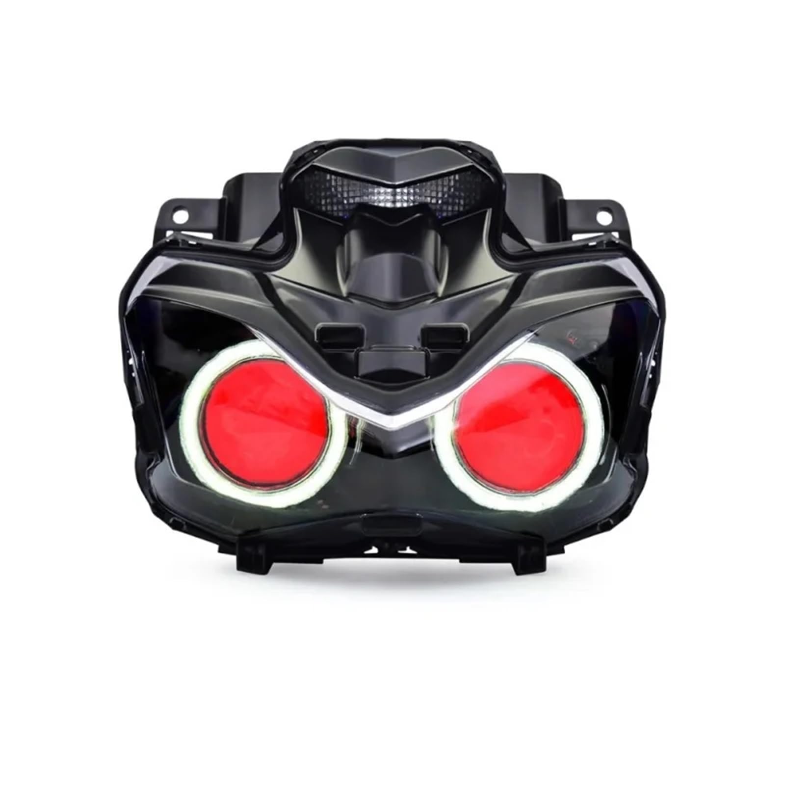 Reflektor Przedni reflektor Pasuje do Kawasaki Z900 17-19 reflektor motocyklowy HID reflektory projektora montaż oczu reflektor(White Red Eyes)